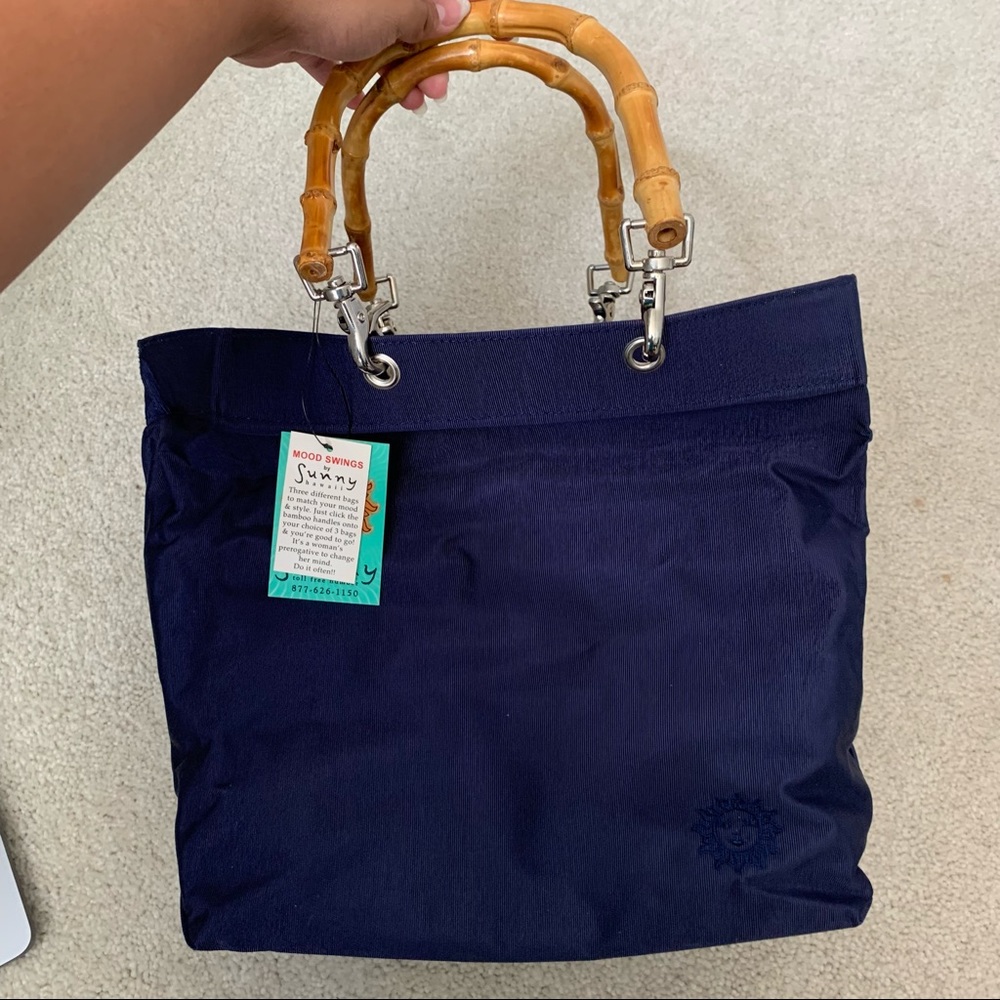 SUNNY HAWAII Bamboo Handle Interchangeable Purse